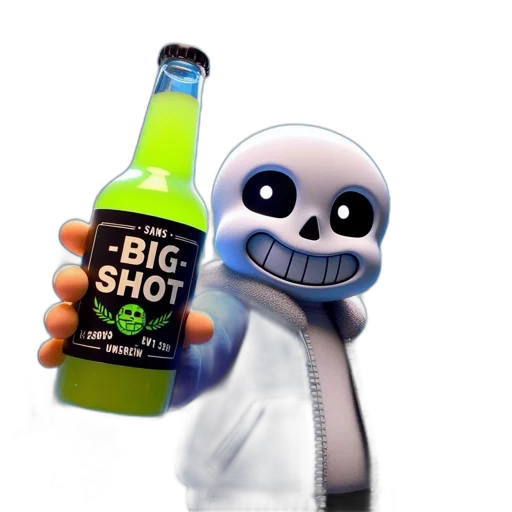 bottle, robot, creature, 3d render transparent PNG cut-out