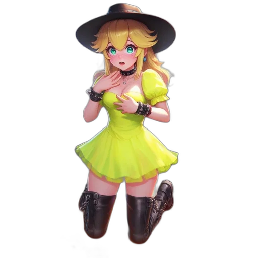 dress, staff, hat, pixel art transparent PNG cut-out