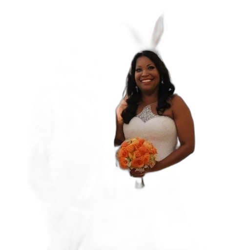dress, animal, staff, photorealistic transparent PNG cut-out