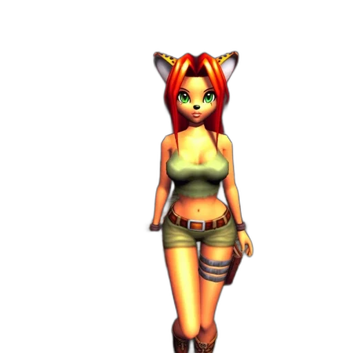 staff, dress, 3d render, pixel art transparent PNG cut-out