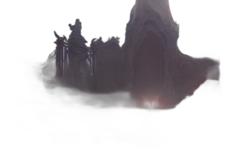dragon, sword, staff, crown transparent PNG cut-out