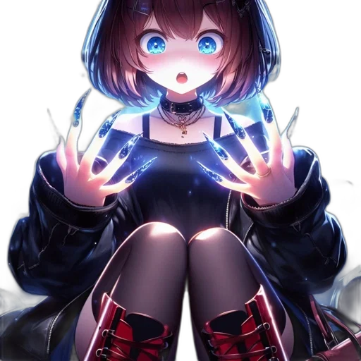 jacket, staff, robot, weapon transparent PNG cut-out