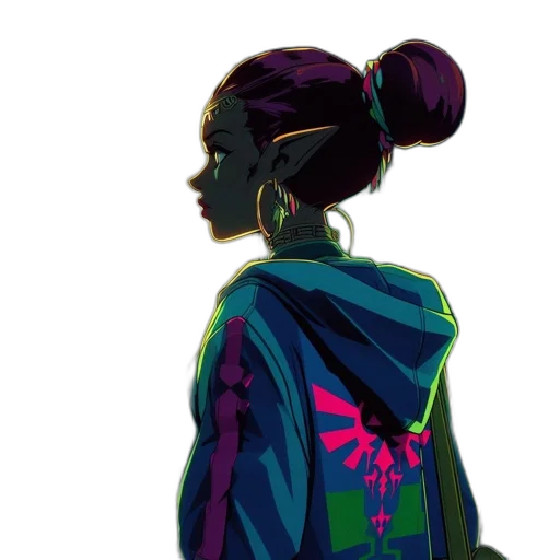jacket, dress, face, crown transparent PNG cut-out