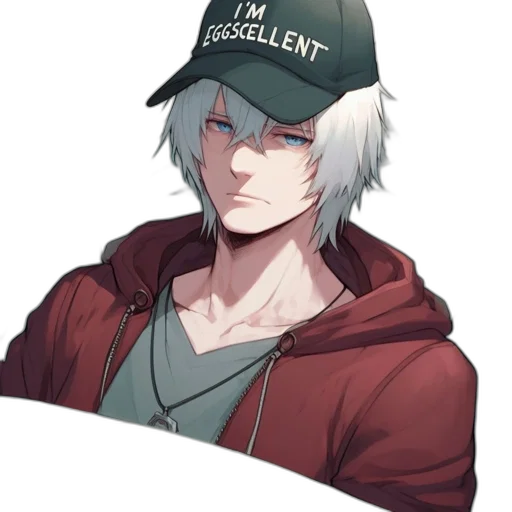 hat, staff, jacket, face transparent PNG cut-out