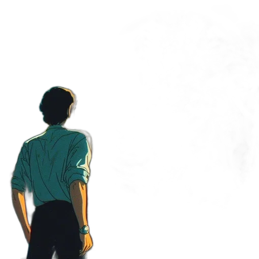 jacket, staff, robot, anime transparent PNG cut-out
