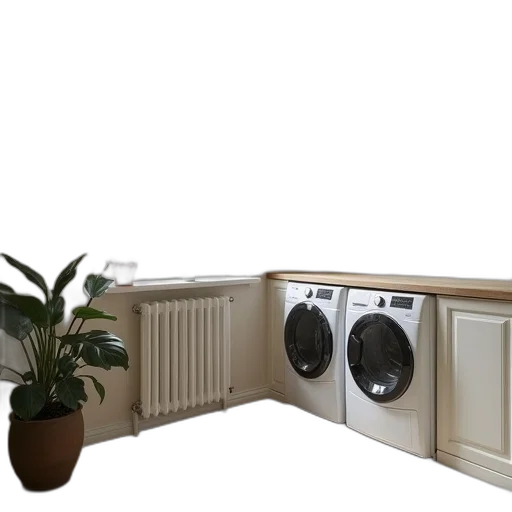 furniture, 3d render, photorealistic, laundry transparent PNG cut-out