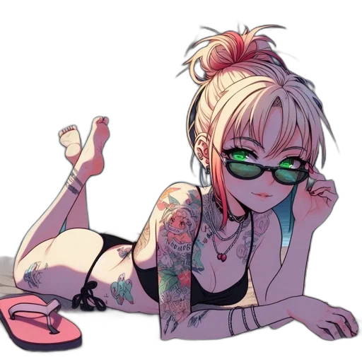 cyberpunk, cartoon, anime, concept art transparent PNG cut-out