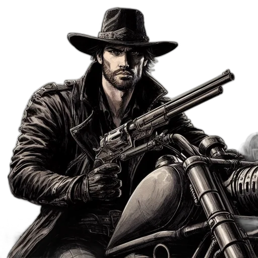 weapon, comic book art, concept art, photorealistic transparent PNG cut-out