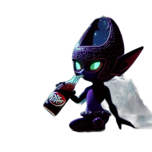 dragon, creature, robot, bottle transparent PNG cut-out