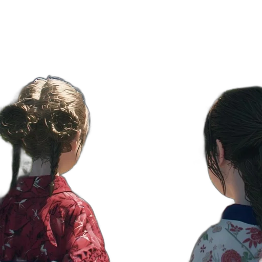 hair, crown, mask, staff transparent PNG cut-out