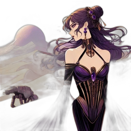 dress, weapon, concept art, fantasy art transparent PNG cut-out