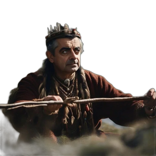 staff, crown, dragon, face transparent PNG cut-out