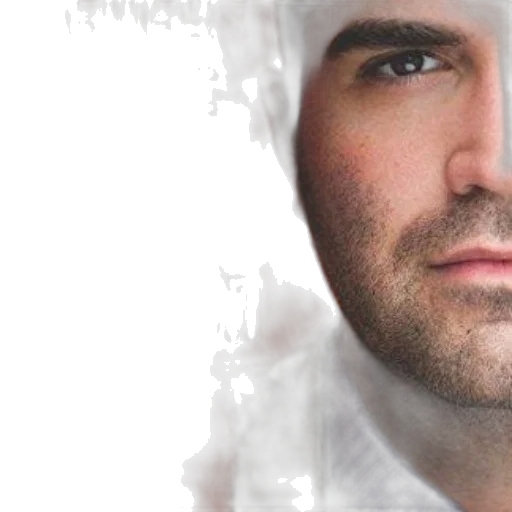face, photorealistic, 3d render, concept art transparent PNG cut-out