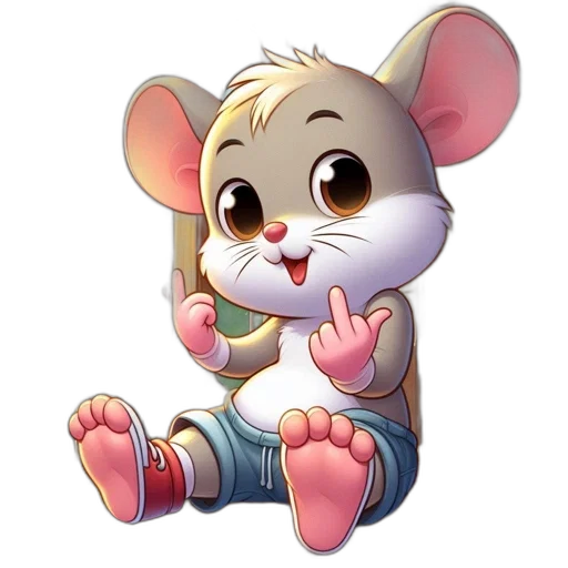 animal, cartoon, 3d render, concept art transparent PNG cut-out