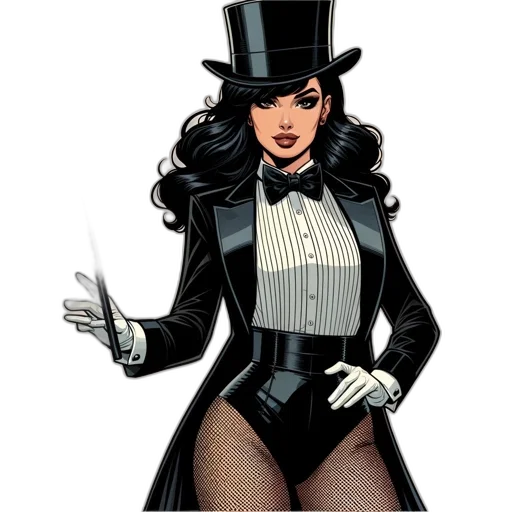 comic book art, concept art, cartoon, woman transparent PNG cut-out