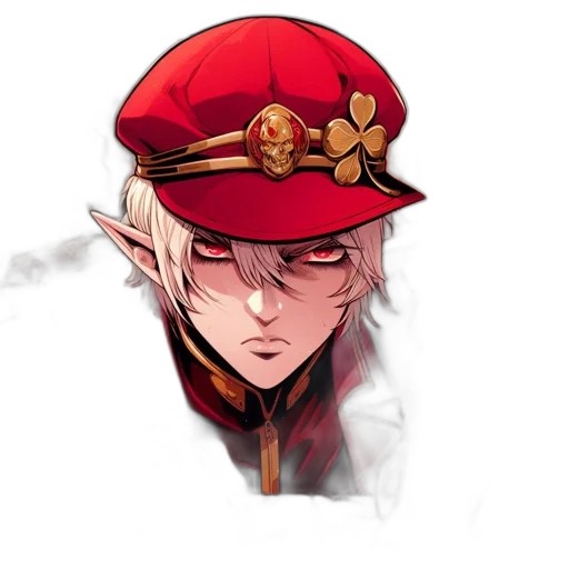 hat, crown, staff, face transparent PNG cut-out