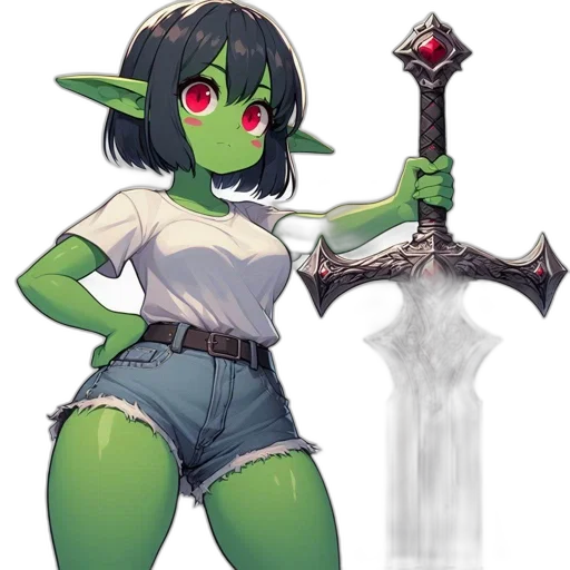 staff, sword, weapon, fantasy art transparent PNG cut-out