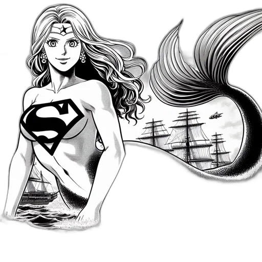comic book art, concept art, fantasy art, cartoon transparent PNG cut-out