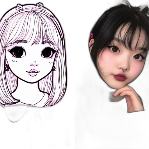 anime, concept art, photorealistic, cartoon transparent PNG cut-out