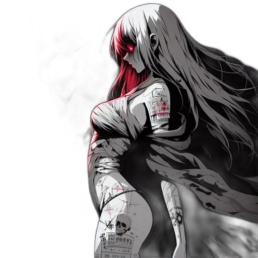 comic book art, concept art, fantasy art, anime transparent PNG cut-out