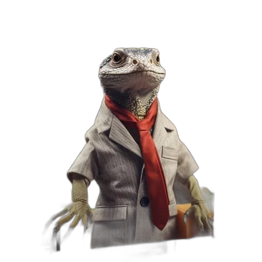 animal, staff, jacket, dragon transparent PNG cut-out