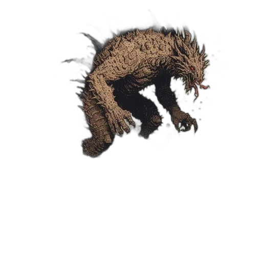 creature, animal, dragon, hair transparent PNG cut-out