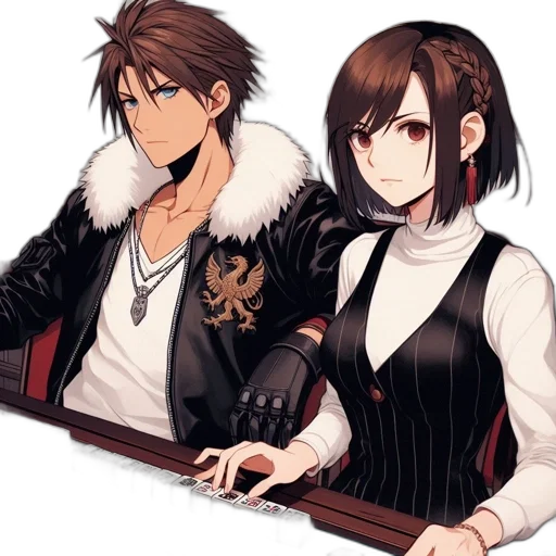 jacket, staff, weapon, pixel art transparent PNG cut-out
