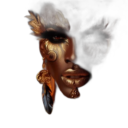 mask, face, crown, hair transparent PNG cut-out