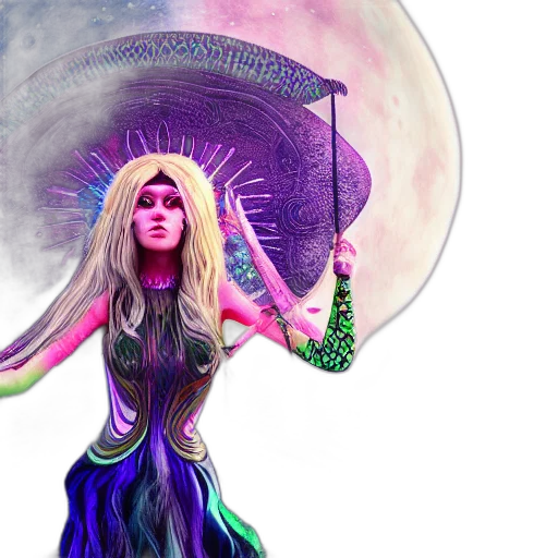 umbrella, hair, fantasy art, concept art transparent PNG cut-out