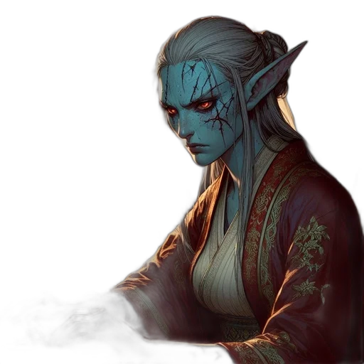 dragon, staff, face, mask transparent PNG cut-out