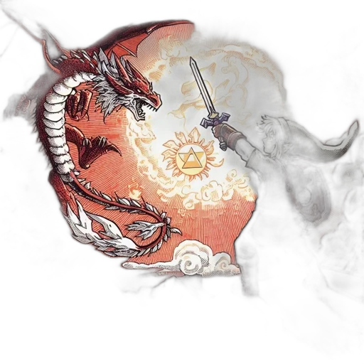 dragon, sword, weapon, staff transparent PNG cut-out
