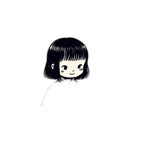 hair, face, creature, staff transparent PNG cut-out
