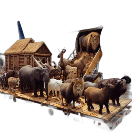 furniture, animal, concept art, 3d render transparent PNG cut-out