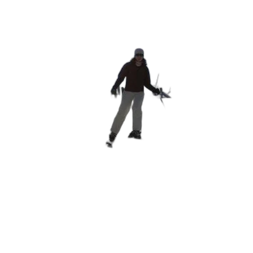 jacket, creature, staff, weapon transparent PNG cut-out