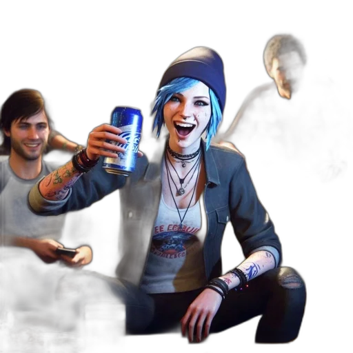 bottle, jacket, concept art, cyberpunk transparent PNG cut-out