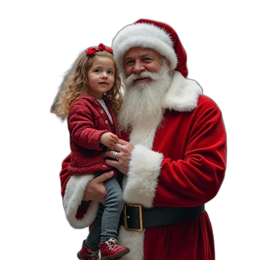 woman, standing, child, santa transparent PNG cut-out