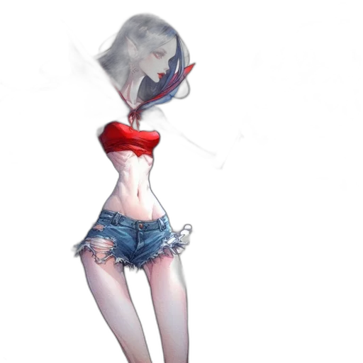 dress, robot, staff, weapon transparent PNG cut-out
