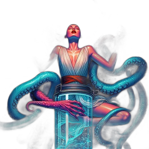 creature, concept art, cyberpunk, fantasy art transparent PNG cut-out