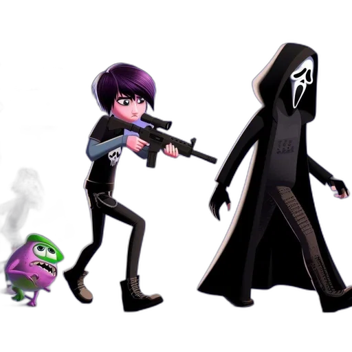 weapon, concept art, 3d render, cartoon transparent PNG cut-out