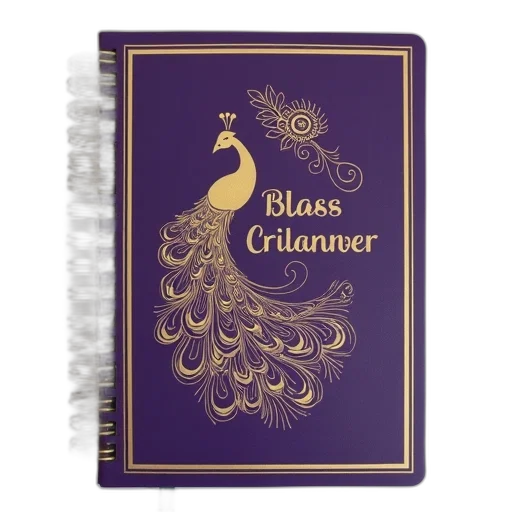 spiral-bound, notebook, cover, featuring transparent PNG cut-out