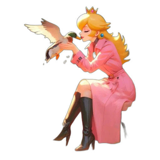 staff, dress, animal, weapon transparent PNG cut-out