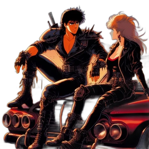 jacket, weapon, concept art, comic book art transparent PNG cut-out