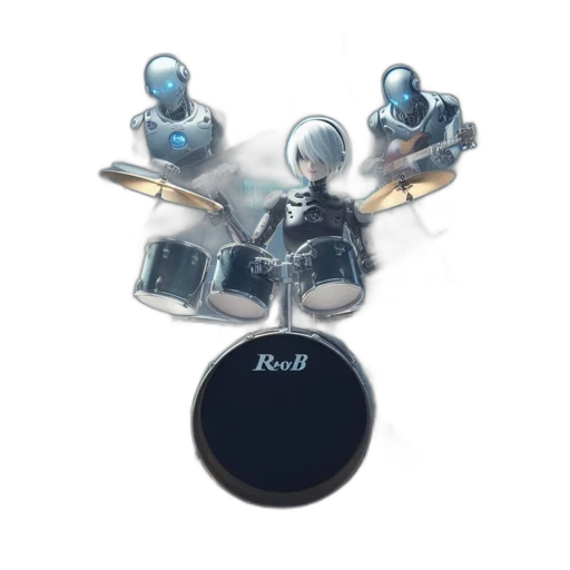 robot, jewelry, staff, 3d render transparent PNG cut-out