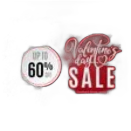 valentine, day, sale, off transparent PNG cut-out