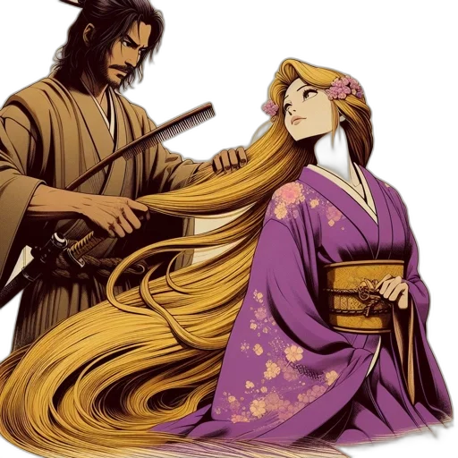 hair, fantasy art, concept art, anime transparent PNG cut-out