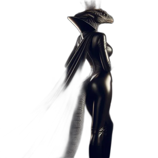dress, robot, mask, hair transparent PNG cut-out