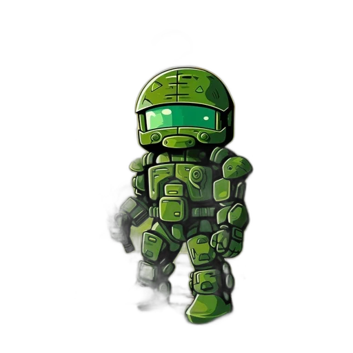 robot, weapon, pixel art, concept art transparent PNG cut-out