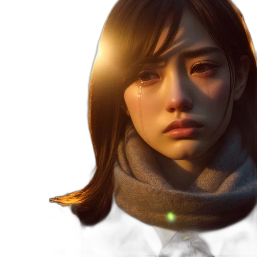 face, concept art, fantasy art, photorealistic transparent PNG cut-out
