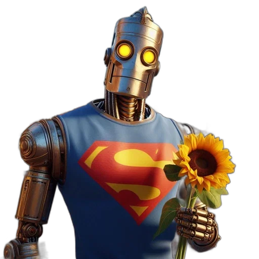 robot, flower, weapon, mask transparent PNG cut-out