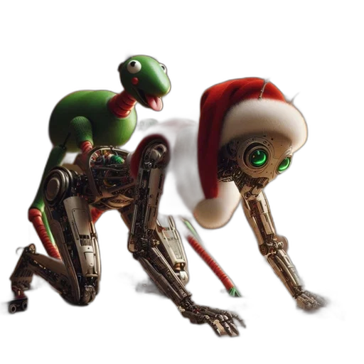 robot, creature, concept art, 3d render transparent PNG cut-out